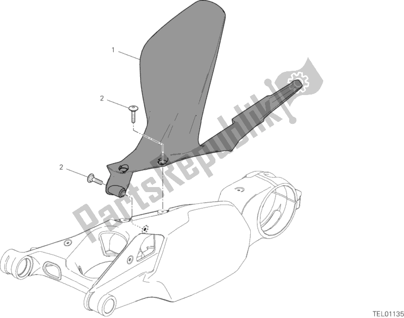 Todas las partes para Guardabarros Trasero de Ducati Superbike Panigale V4 S Thailand 1100 2019